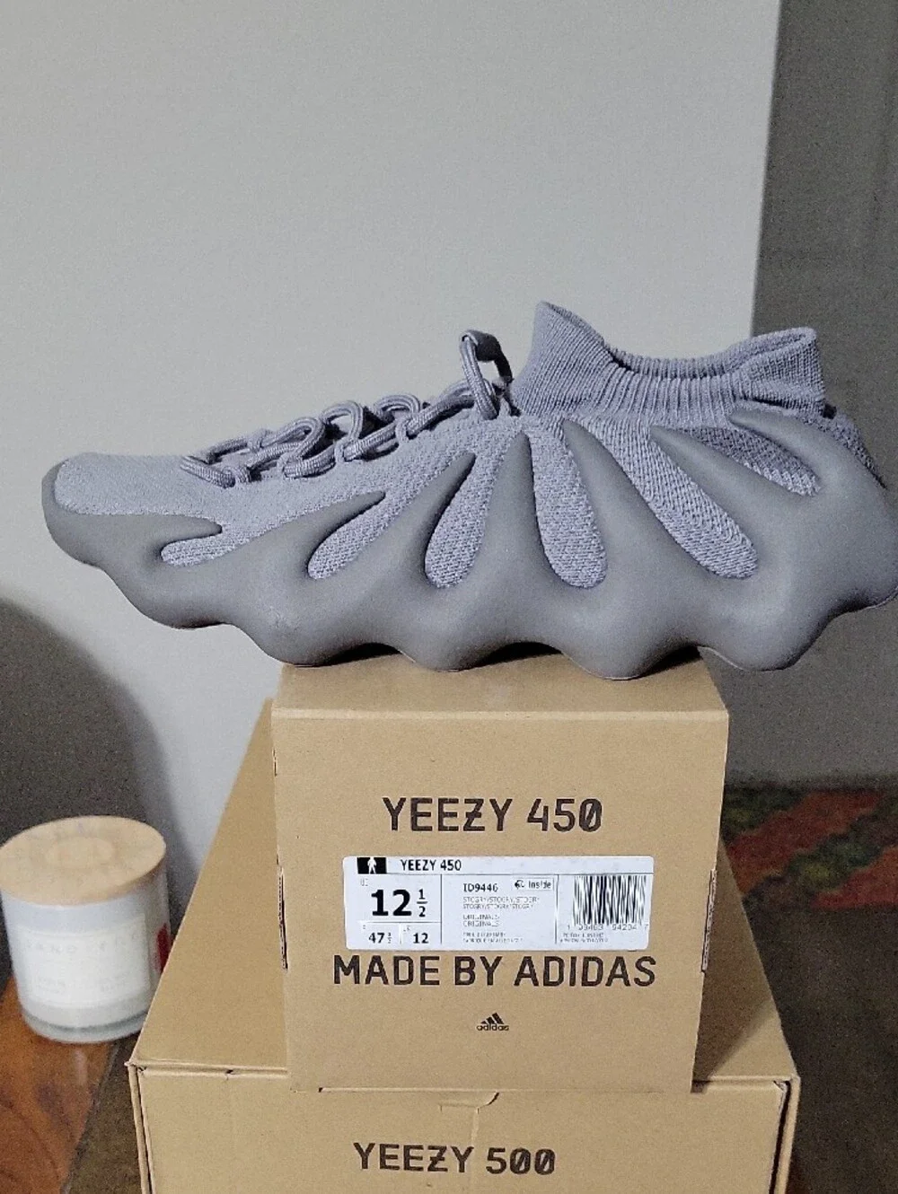 adidas Yeezy 450 Low-Top Sneaker in Grey
